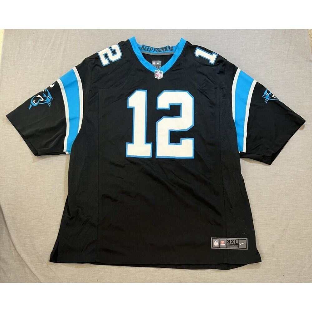 Authentic Carolina Panthers #12 Vozzola Nike Onfield Jersey Mens‎ 3XL Blue.